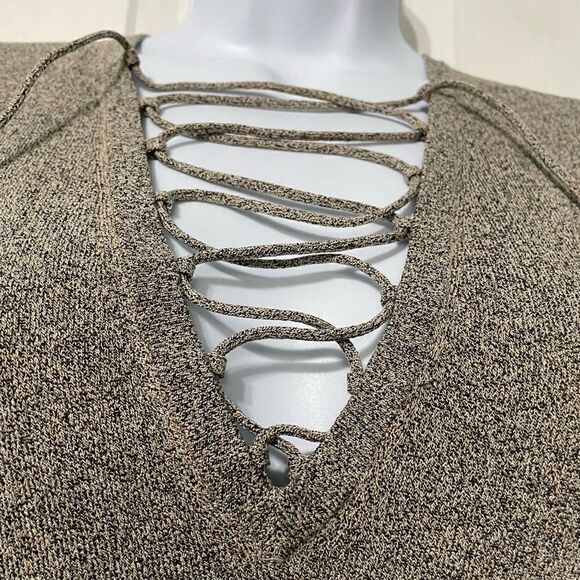 IRO Alida Wool Blend Lace Front Sleeveless Top Speckled Beige Size XS - Picture 5 of 7